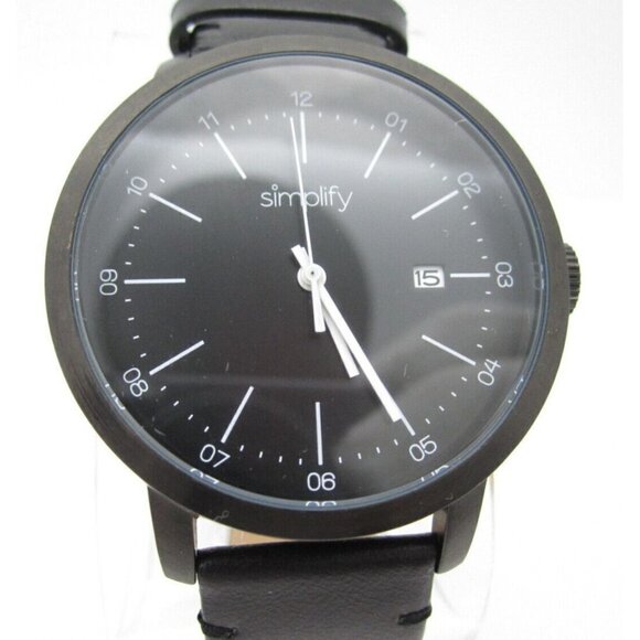 Men's Simplify Quartz WR Analog 45mm Dial Causal Round Watch (F581)